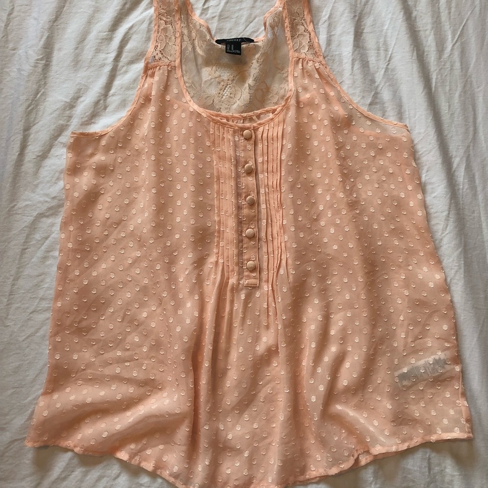Lace tank top